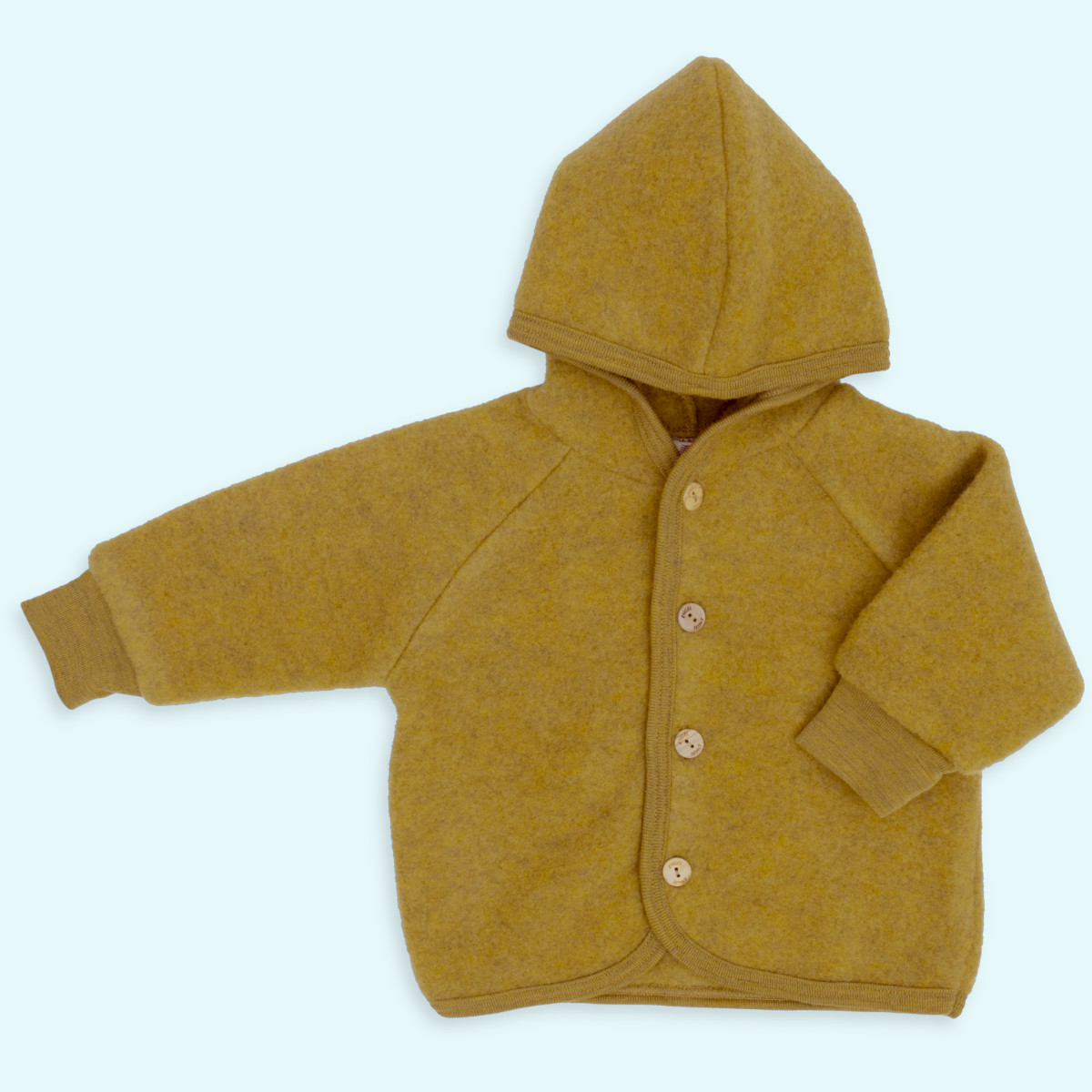Wollfleece Jacke für Babys von Engel Baby- & Kinder-Kapuzenjacke Wollfleece farbig uni IVN BEST