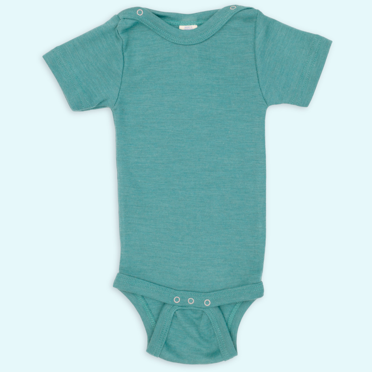 Zarter Engel kurzarm Baby Body aus Merino Wolle/Seide Kurzarm Baby Body aus kbT merino Schurwolle/Seide von Engel - Sommer & Winter ideal bei empfindlicher Haut GOTS