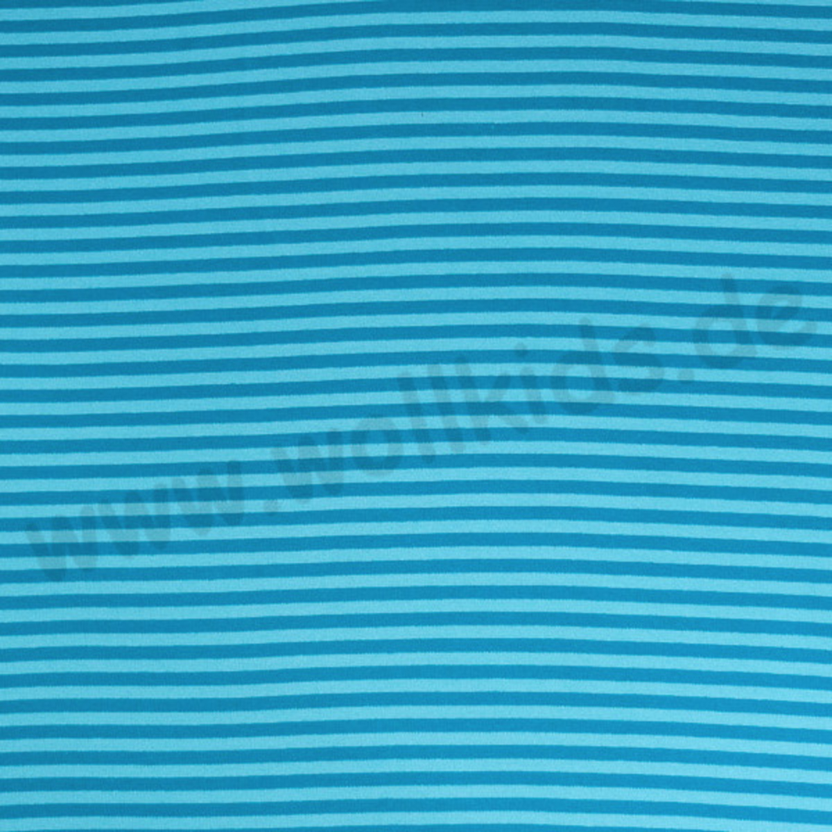 Wundervoller BIO Baumwoll - Bündchen Stoff petrol aqua Ringel - griffig & besonders weich zugleich