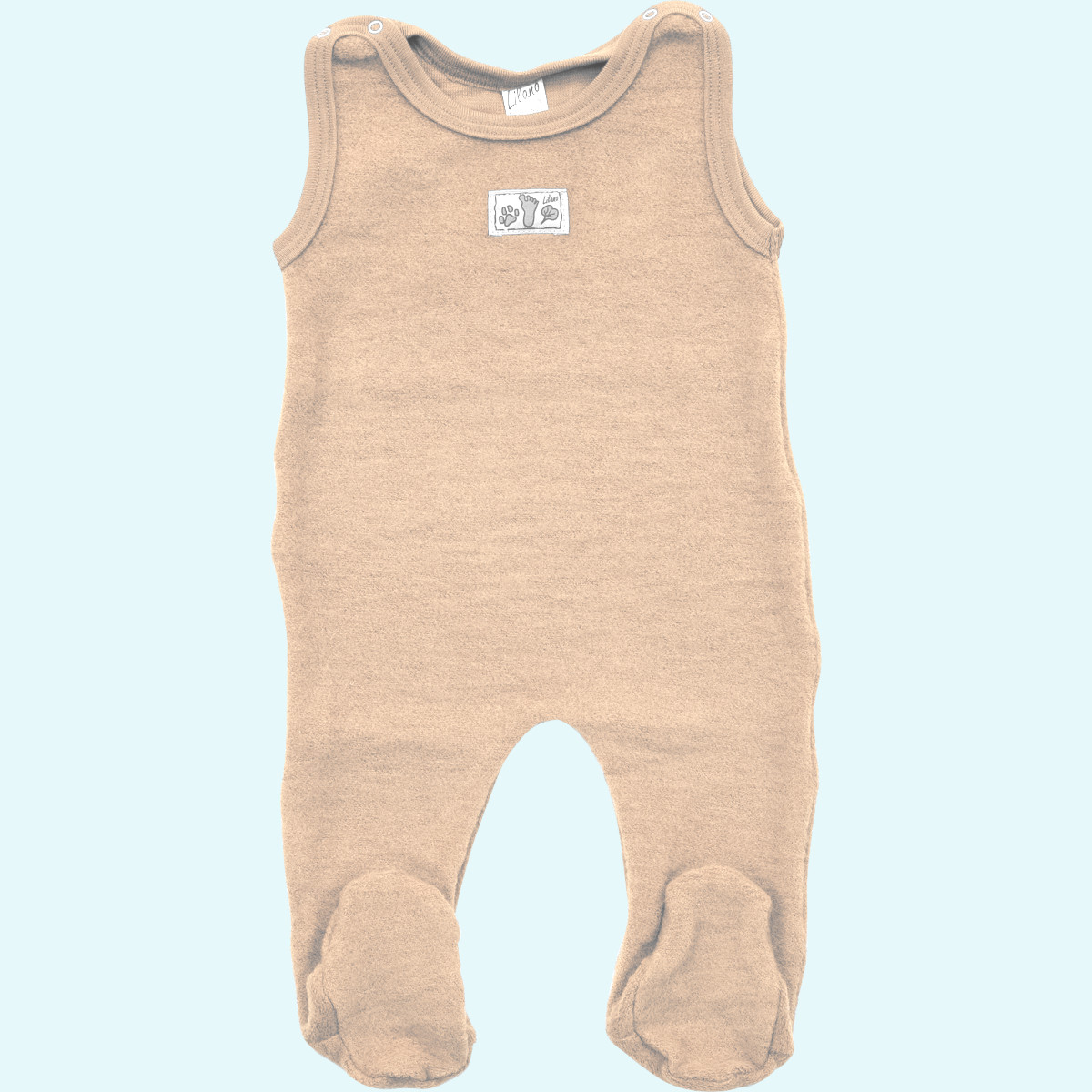 Kuscheliger Lilano Baby Strampler merino Schurwoll-Frottee-Plüsch Dicker, warmer Lilano Baby Strampler aus BIO merino Schurwoll-Frottee-Plüsch