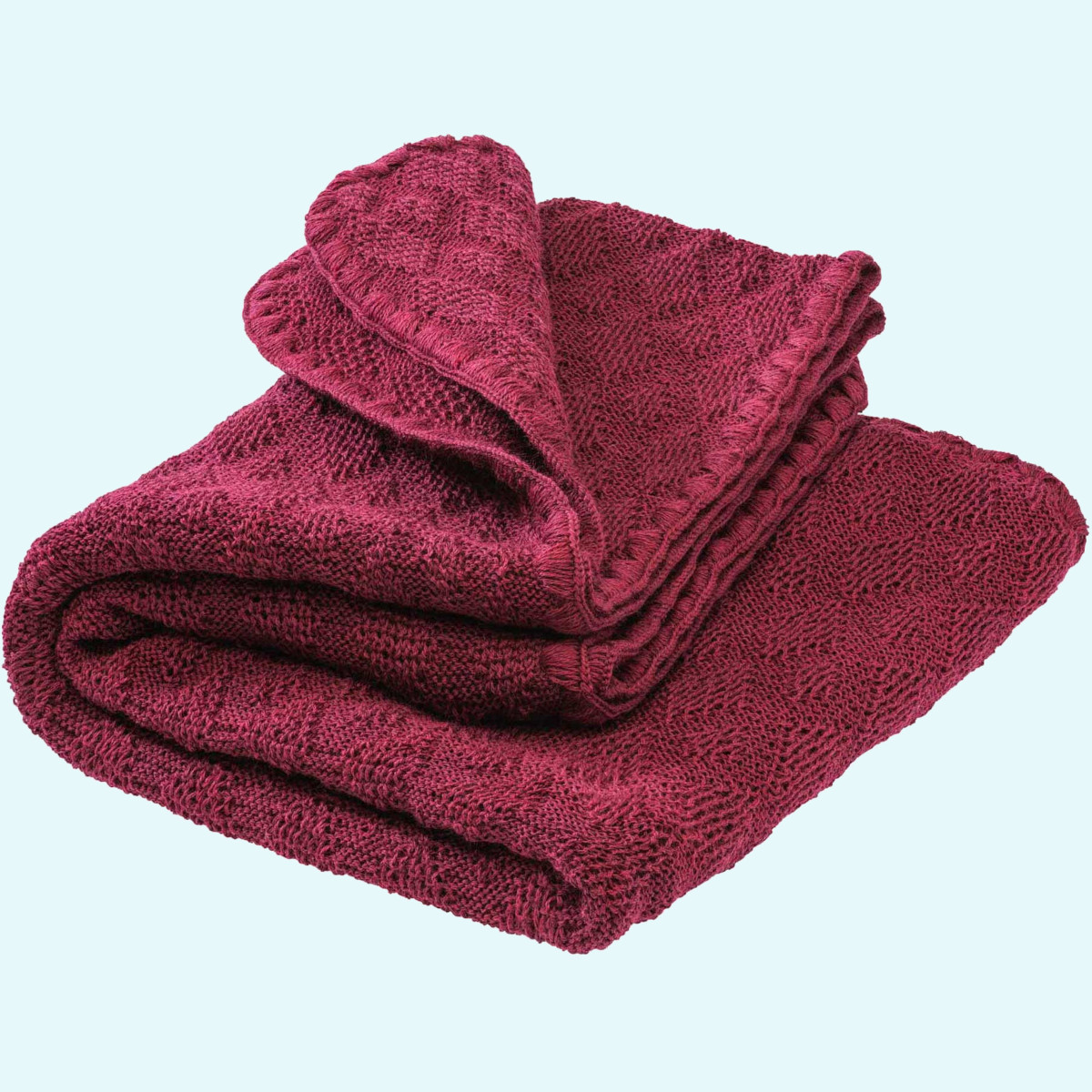 Weiche disana Baby Strick-Kuscheldecke aus Merino-Wolle  SALE - Zauberhafte disana Baby Strick-Decke 80x100 aus kbT merino Schurwolle - Kuscheldecke GOTS