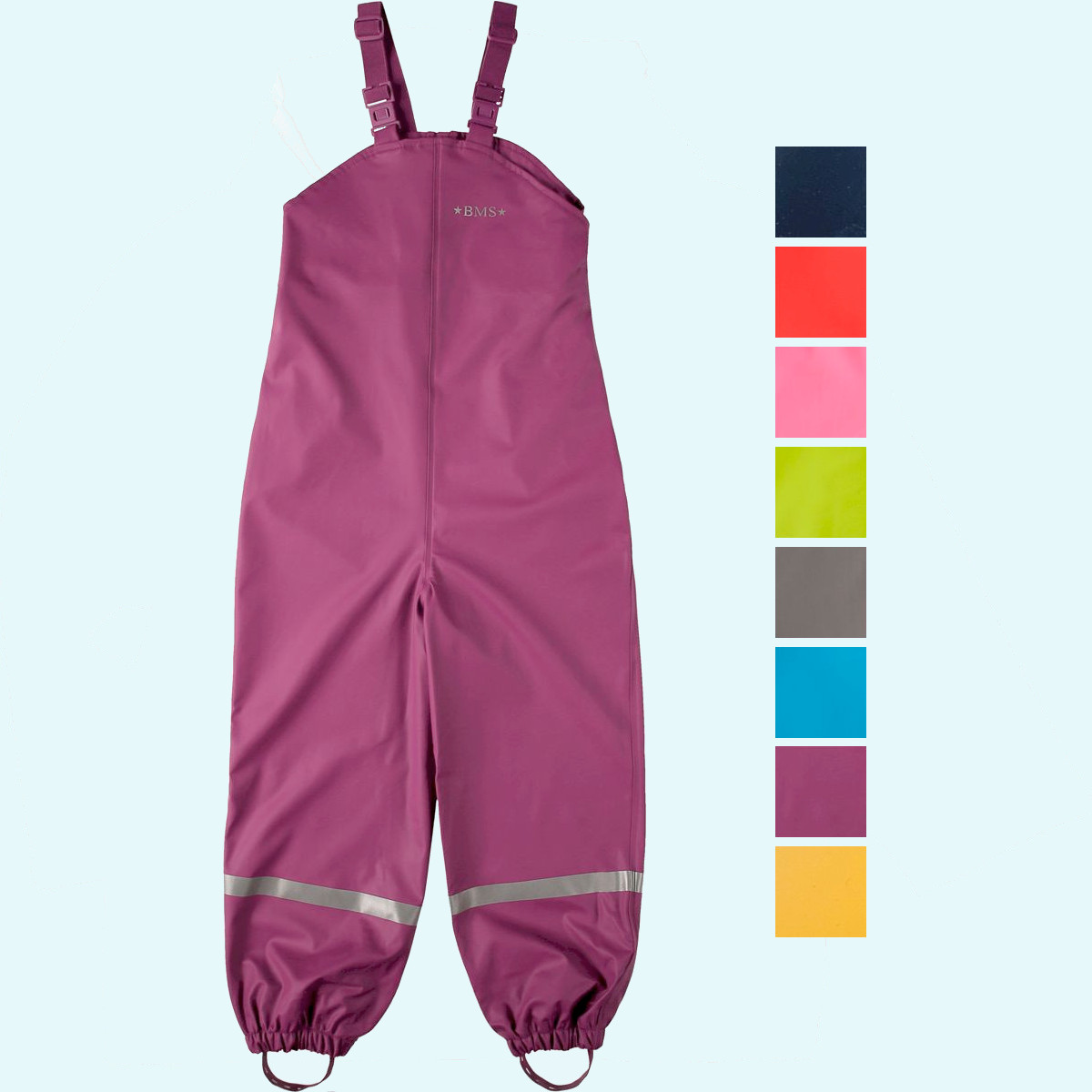 Schadstofffreie Regenhose mit Latz für Kinder - BMS Buddelhose Schadstofffreie Regenhose mit Latz für Kinder von BMS - Buddelhose