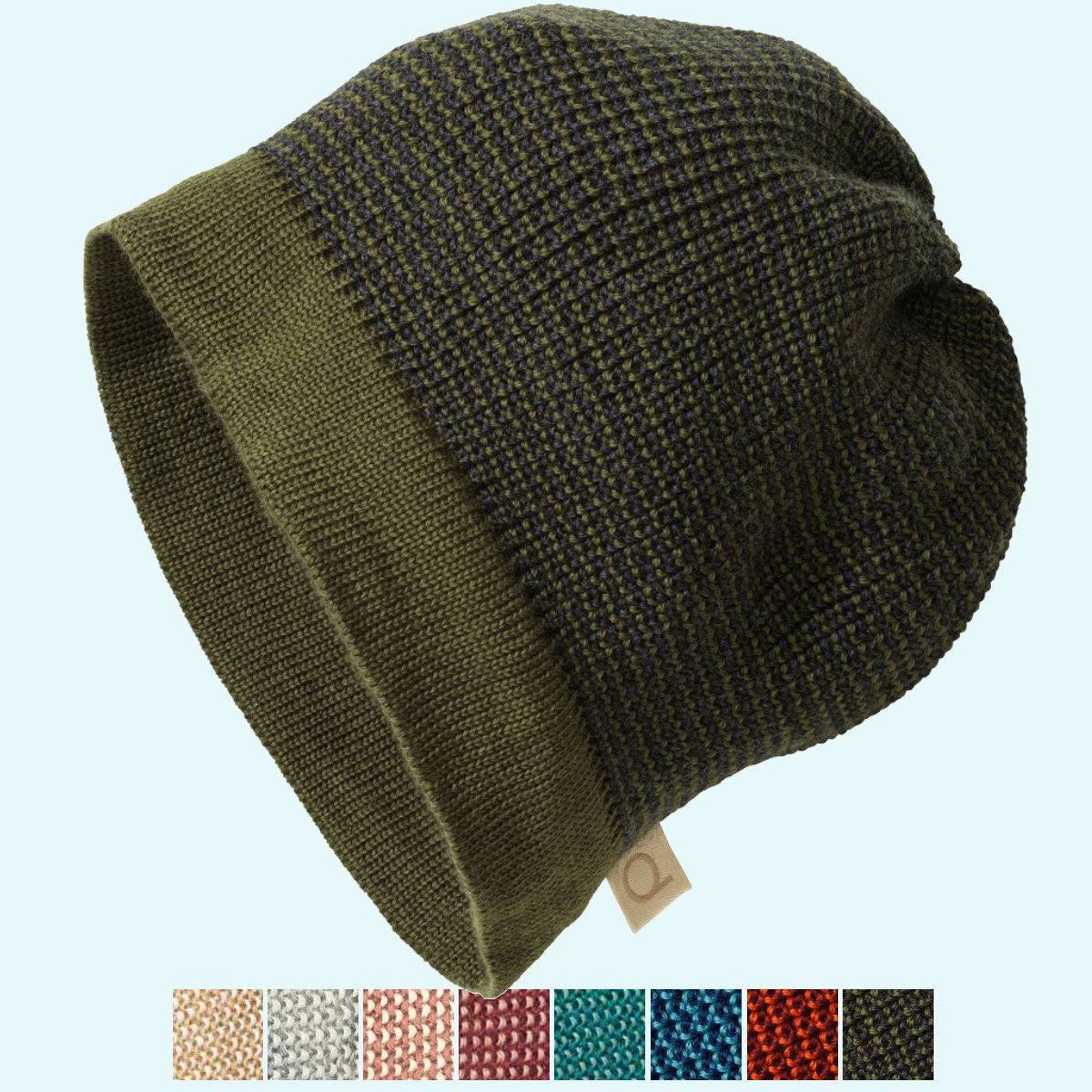 Weiche, warme Kuschel - Beanie aus reiner BIO Schurwolle