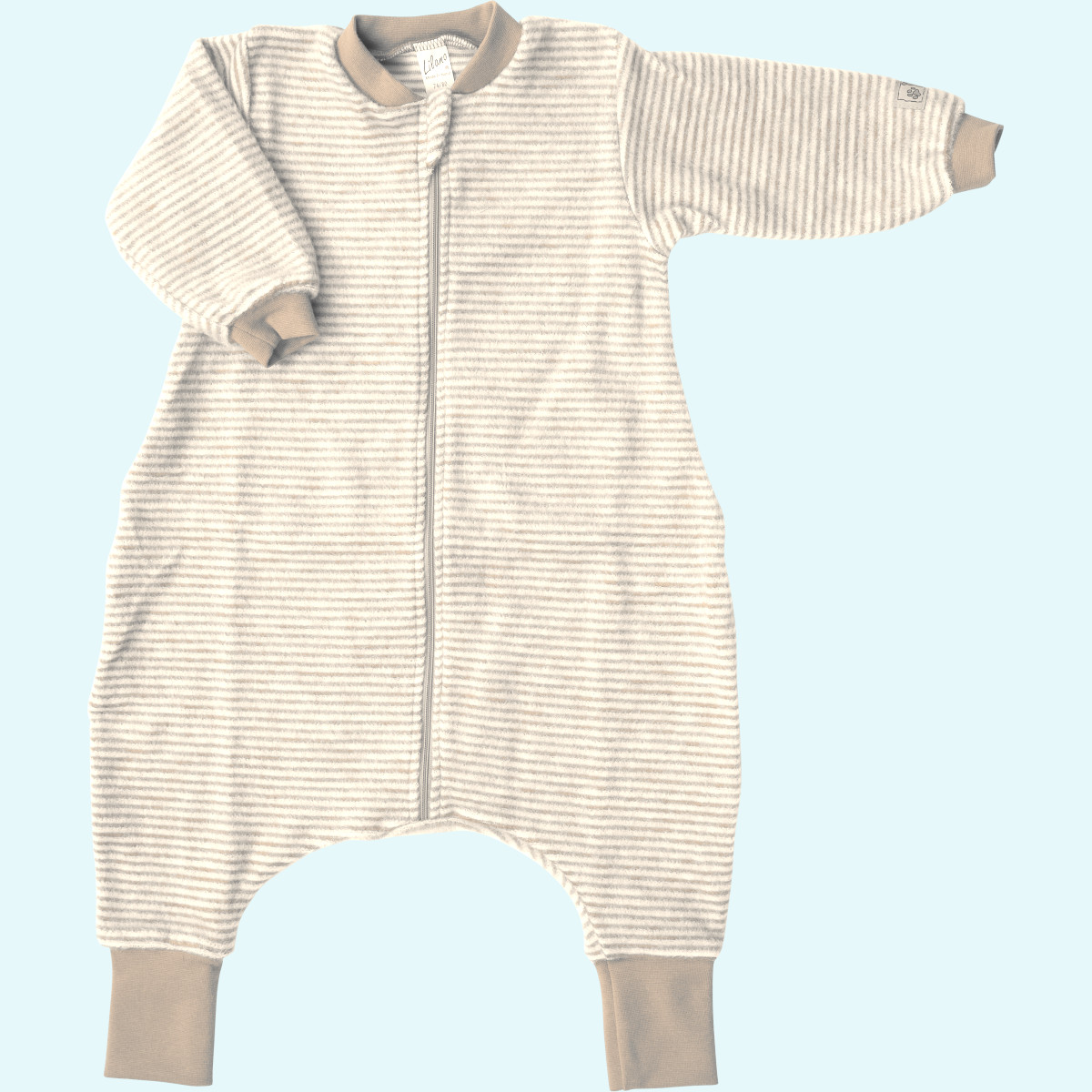 Baby Schlafsack mit Fuß aus Schurollfrottee Plüsch von Lilano