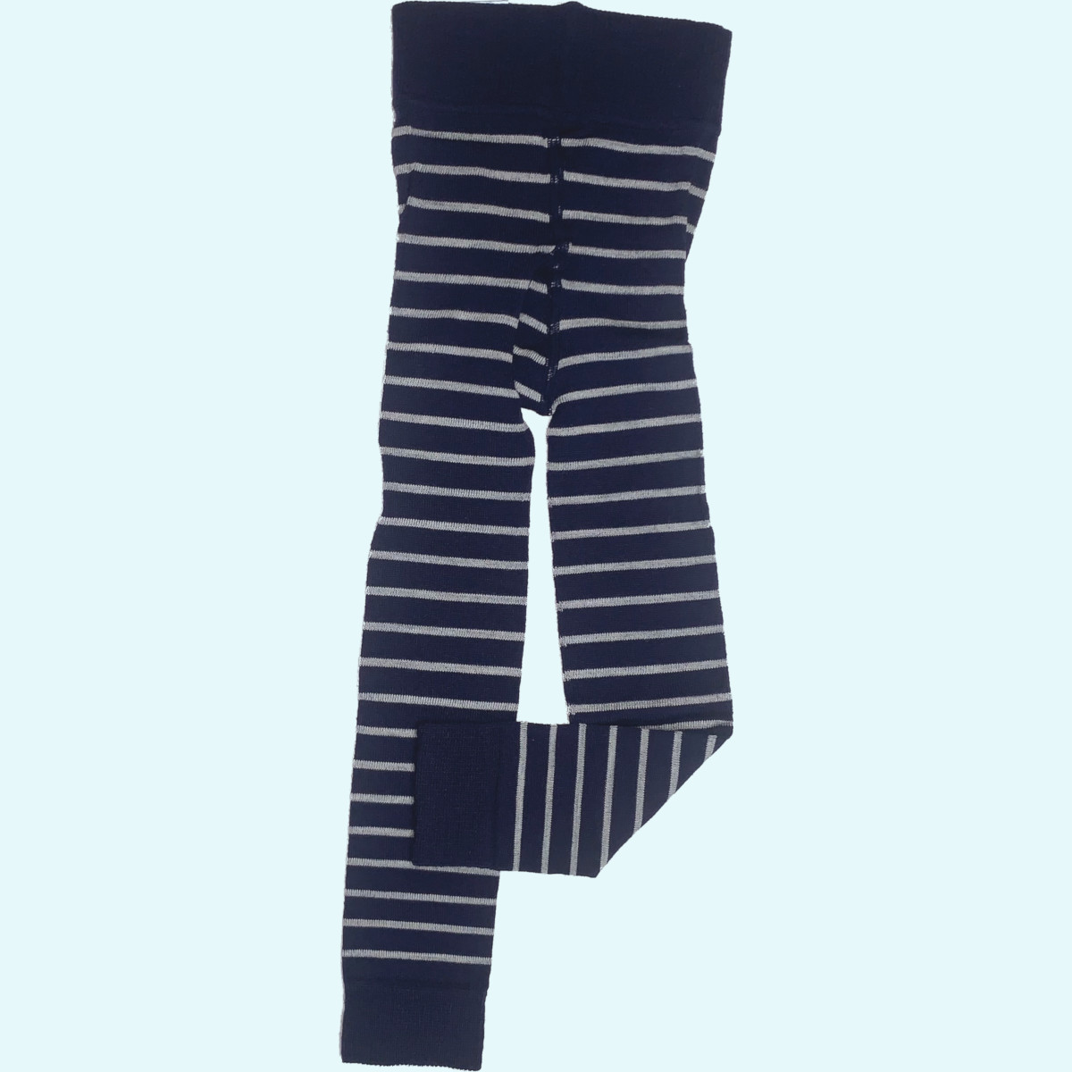 Kinder - Leggin - kbT Schurwolle & BIO Baumwoll-Anteil - RINGEL - GOTS