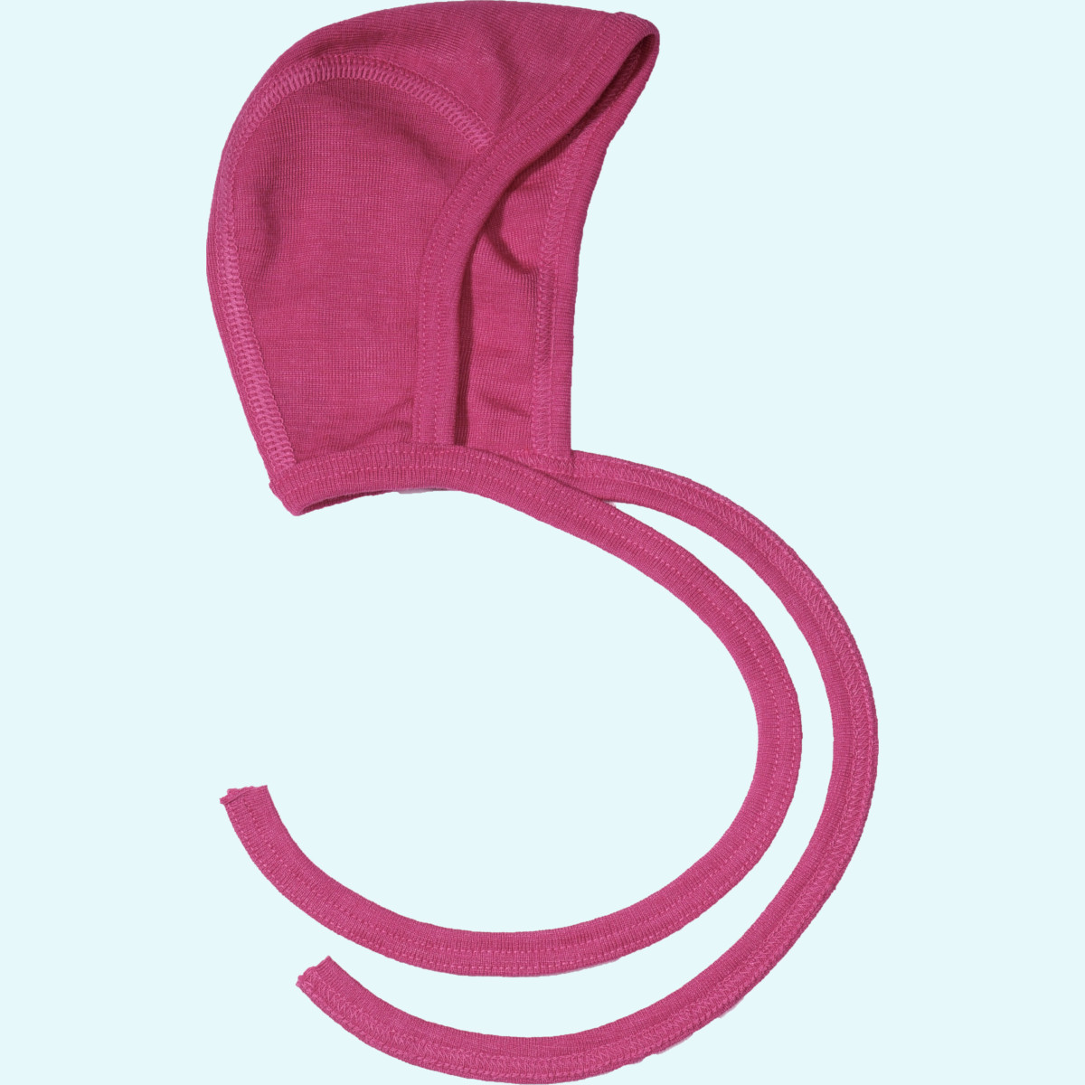 Süßes Baby Häubchen aus Wolle/Seide von Cosilana Baby Häubchen aus Wolle/Seide von Cosilana