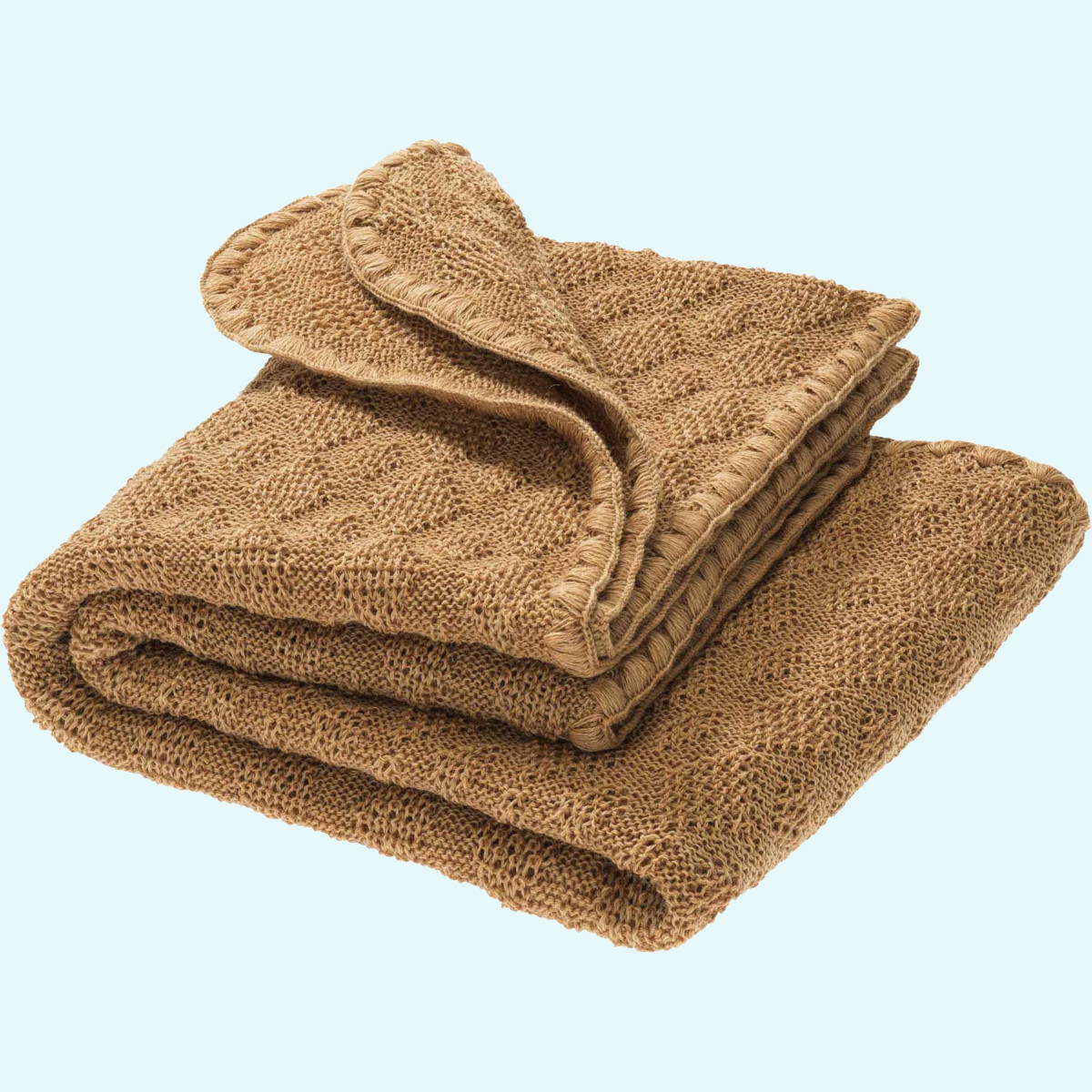 Weiche disana Baby Strick-Kuscheldecke aus Merino-Wolle  SALE - Zauberhafte disana Baby Strick-Decke 80x100 aus kbT merino Schurwolle - Kuscheldecke GOTS