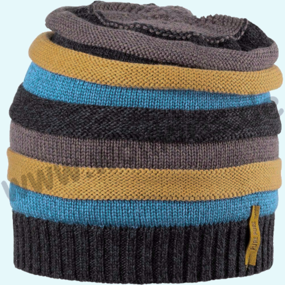 Warme Kinder Beanie Mütze von Pure Pure aus Merinowolle Seide Dicke & warme Kinder Beanie Mütze von Pure Pure aus Merinowolle Seide für den Winter