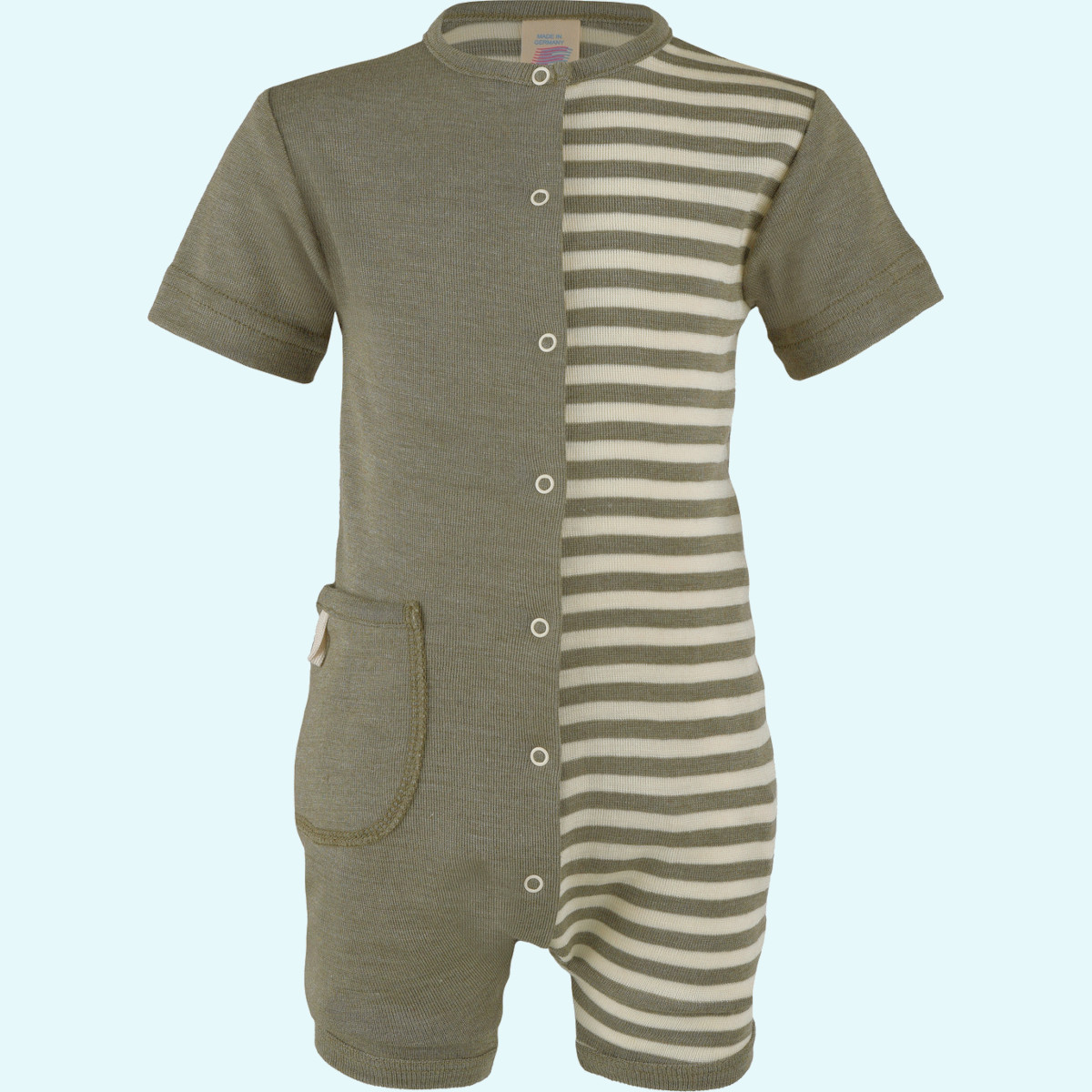 SALE - Engel Sommer Baby Spieler aus merino Wolle/Seide SALE - Engel Baby Spieler - Sommer Overall kurz aus BIO merino Schurwolle/Seide - ideal bei empfindlicher Haut GOTS