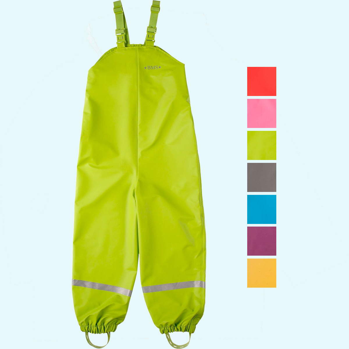 Schadstofffreie Regenhose mit Latz für Kinder - BMS Buddelhose Schadstofffreie Regenhose mit Latz für Kinder von BMS - Buddelhose