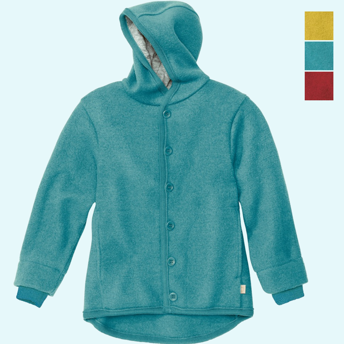 SALE - disana Baby & Kinder Winter Walkjacke aus Merinowolle SALE - Warme disana Baby & Kinder Wollwalk-Jacke/Wolljacke mit Knöpfen aus BIO merino Schurwolle für den Winter GOTS