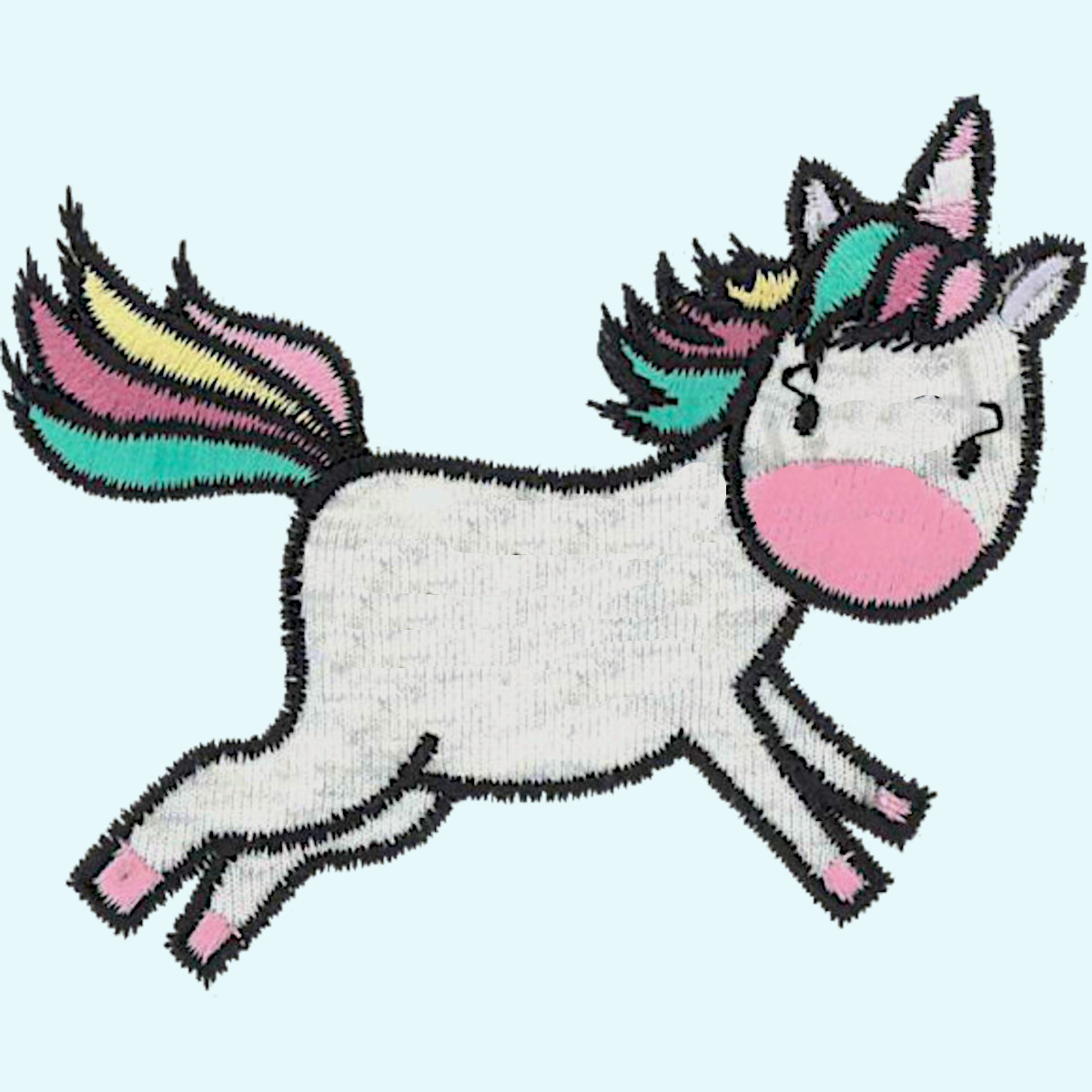 Veno Bügelapplikation Einhorn zum Aufbügeln auf Wollwalk, Kleidung & Stoff Veno Kinder & Erwachsenen Bügelapplikation Einhorn zum Aufbügeln auf Walk, Wollwalk, Kleidung & Stoff