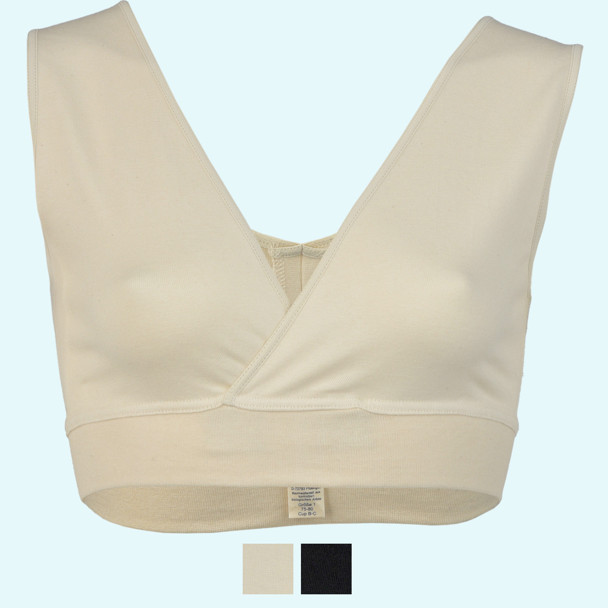 Still BH ohne Bügel starker Halt Still-BH Lena Bustier BIO Baumwolle GOTS