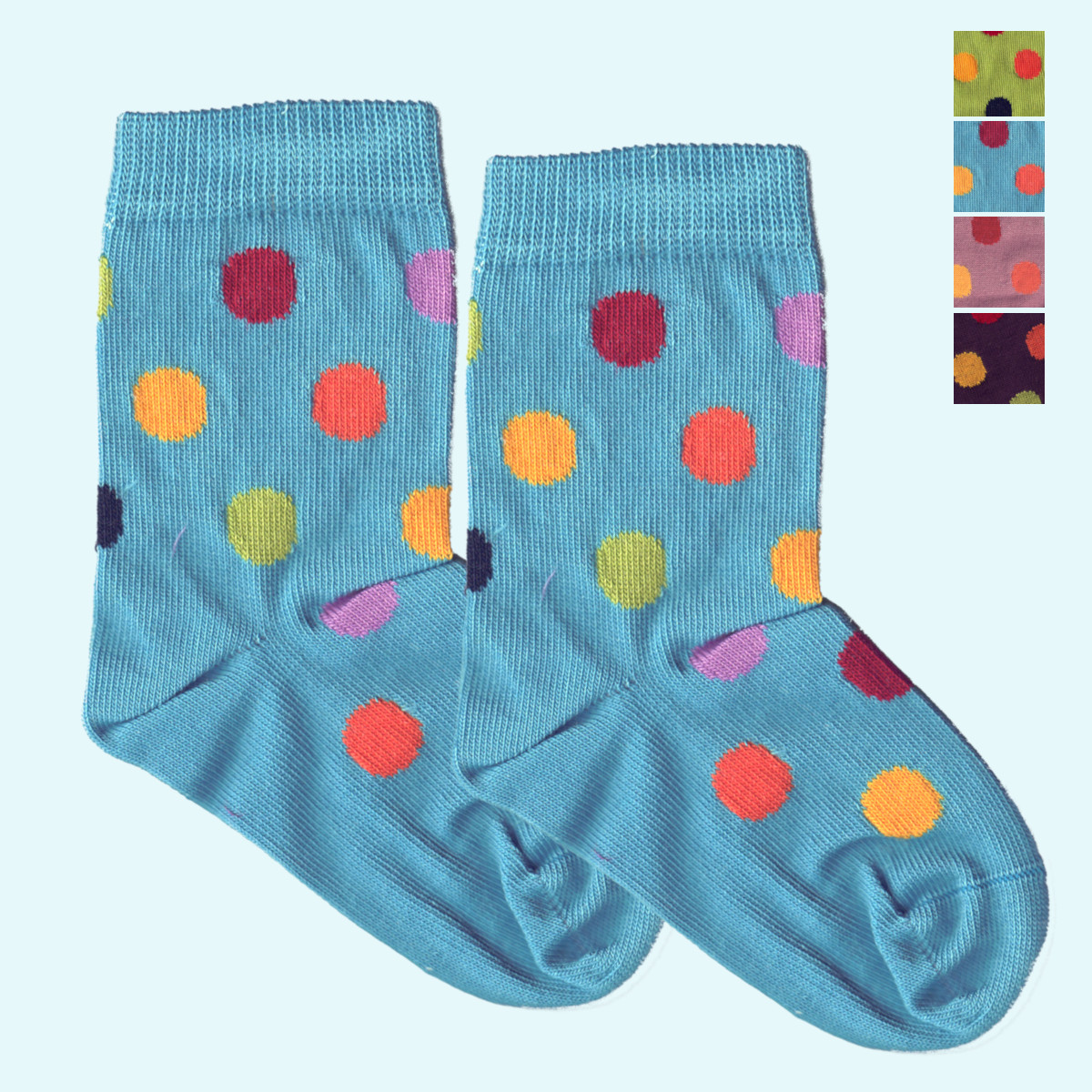 Süße 🧦 Socken im farbenfrohem Punkte Design aus feiner BIO Baumwolle