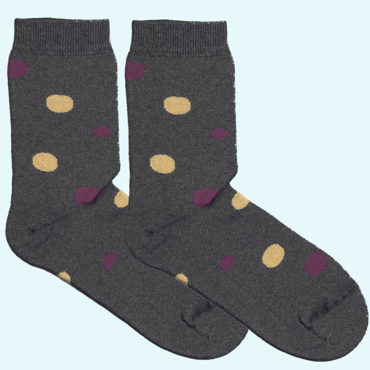 Warme Damen Socken aus Bio Baumwolle - Grödo Dicke & warme Frottee Socken für Damen aus Bio Baumwolle von Grödo - mit Punkten