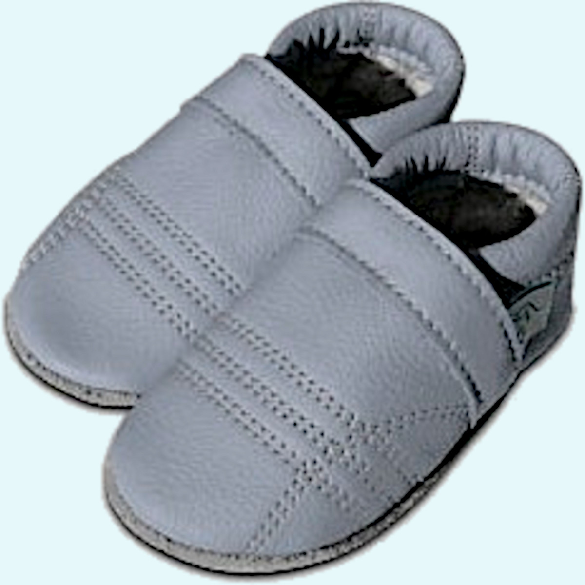 Süße Kinder Hausschuhe - Krabbelpuschen - Bio-Leder mit Schurwollfutter