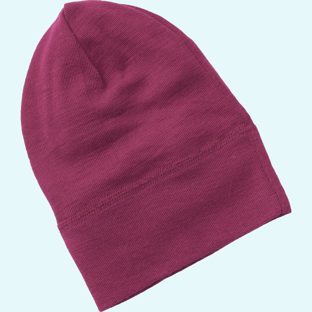 Engel Wolle Seide Mütze für Kinder Baby Kinder Beanie Wolle Seide farbig uni GOTS