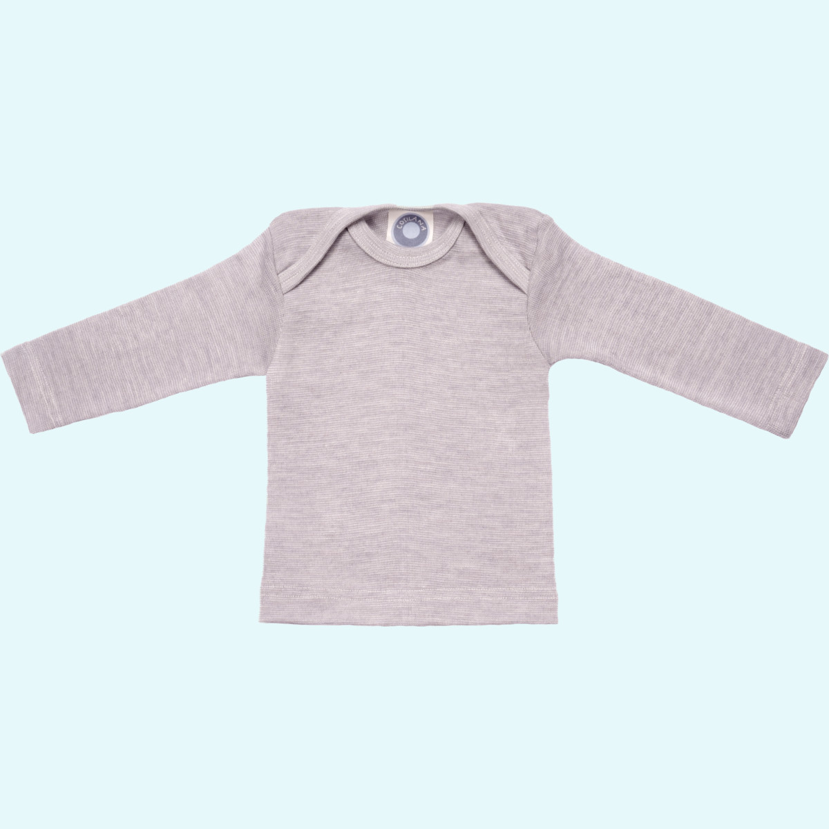 Zärtliches Cosilana Baby Schlupfhemd aus Wolle/Seide 98/104 Baby langarm Schlupfhemd-Shirt einfarbig von Cosilana aus kbT merino Schurwolle/Seide - ideal im Winter & bei empfindlicher Haut GOTS