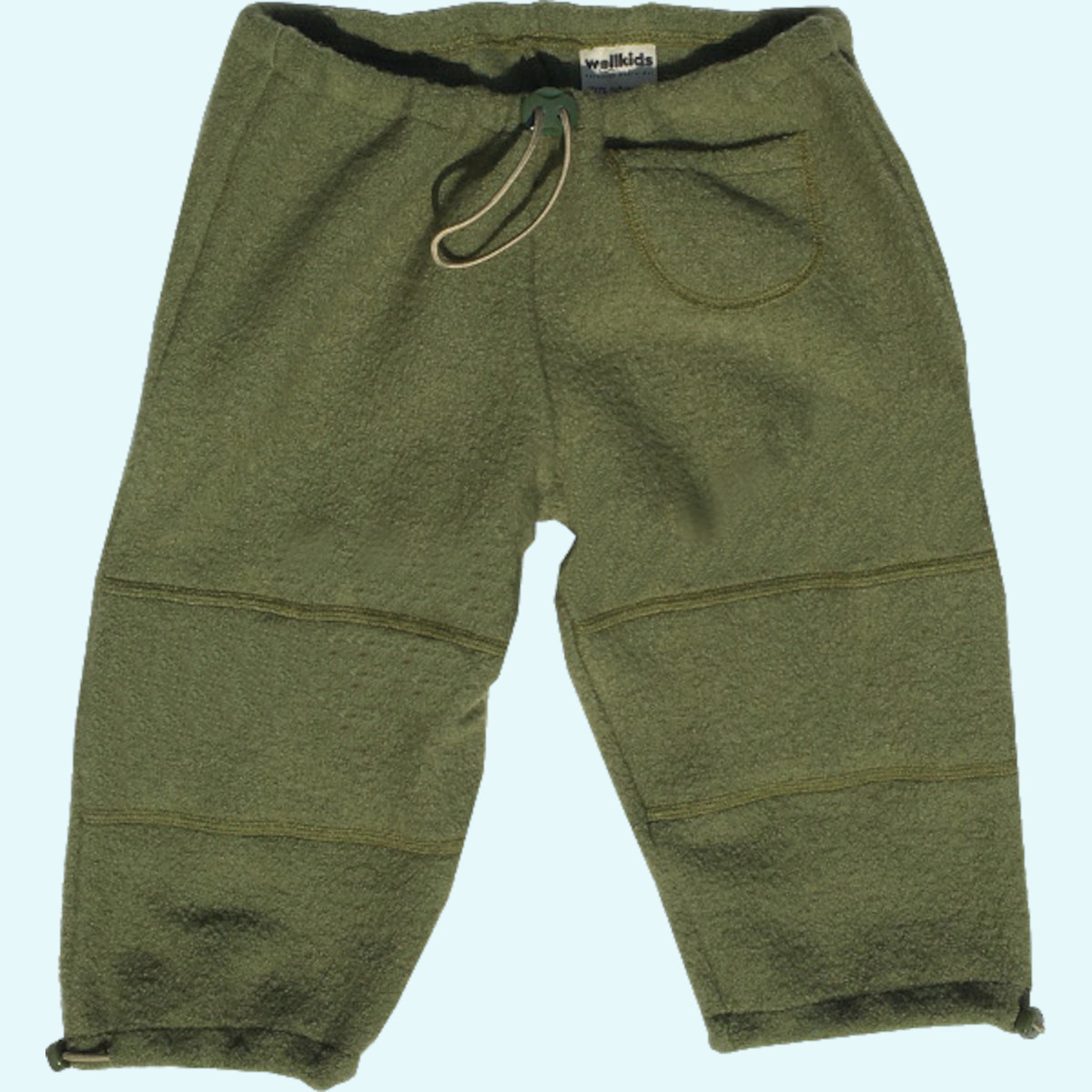 Warme Wollkids Kinder outdoor Wollwalk Hose aus 100% Schurwolle Warme Wollkids Baby & Kinder outdoor Wollwalk Hose mitwachsend mit Besatz für den Waldkindergarten im Winter aus 100% Wolle