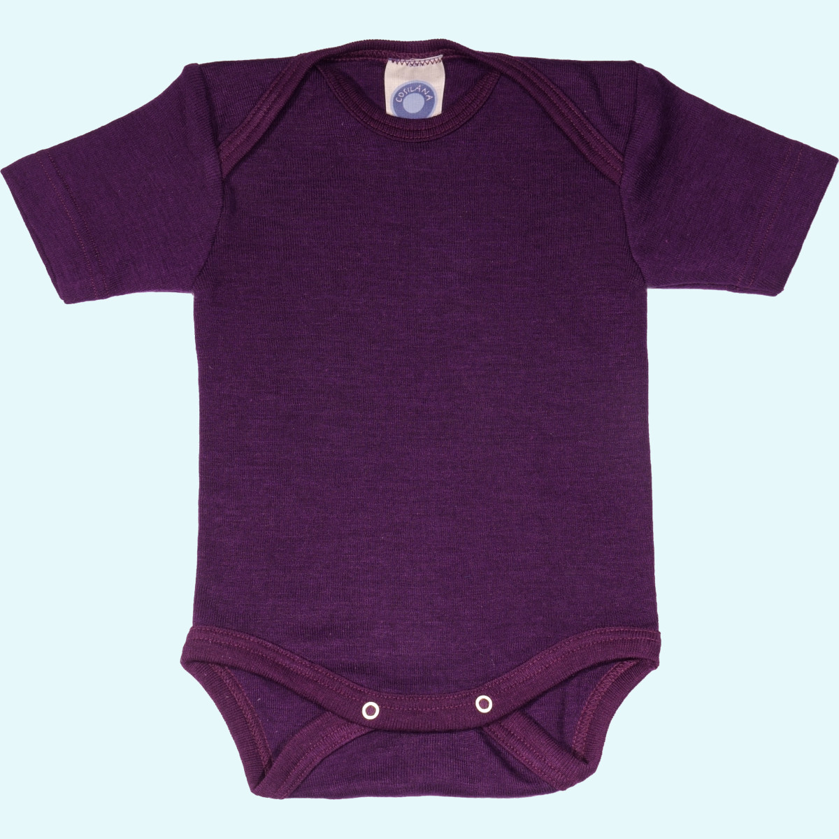 Weicher Baby Body kurzarm Merinowolle Seide Cosilana Baby Body kurzarm einfarbig von Cosilana aus kbT merino Schurwolle/Seide - ideal im Winter & bei empfindlicher Haut GOTS