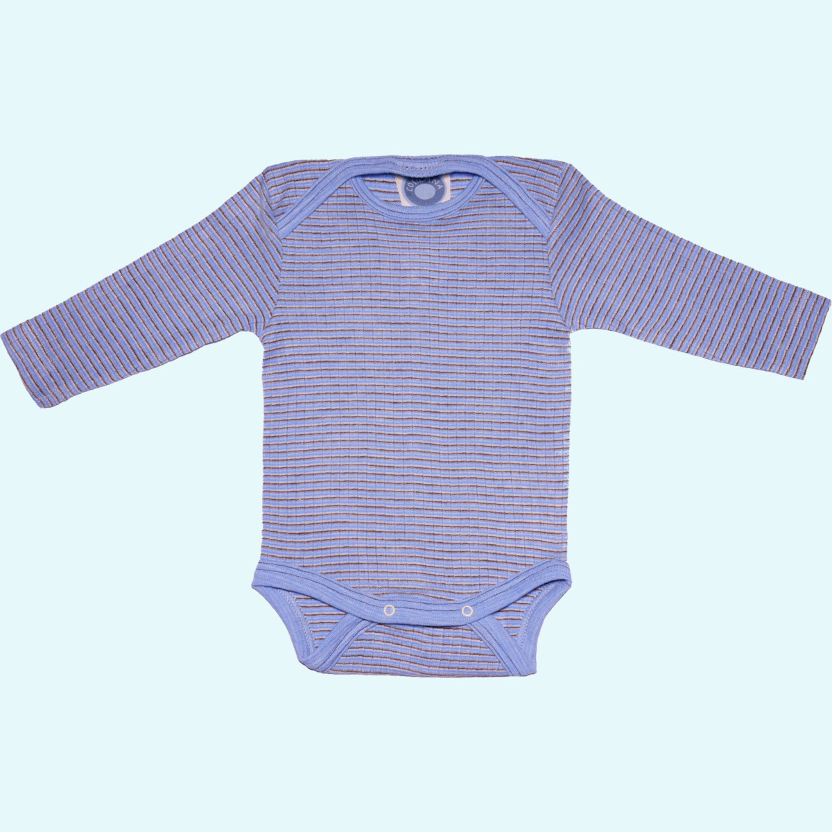 Sommer Baby Body langarm aus Wolle-Seide-Baumwolle - Cosilana Sommer Baby Body langarm aus Wolle-Seide-Baumwolle von Cosilana