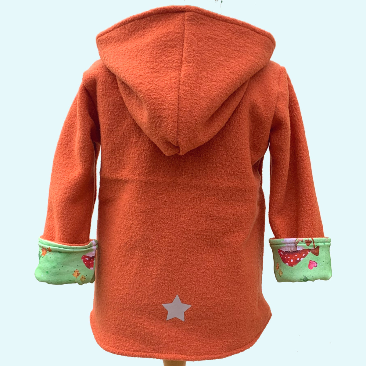 Fuchs Fliegenpilz Wollwalk-Jacke Walkjacke Wollwalkjacke mit BIO Baumwoll-Futter