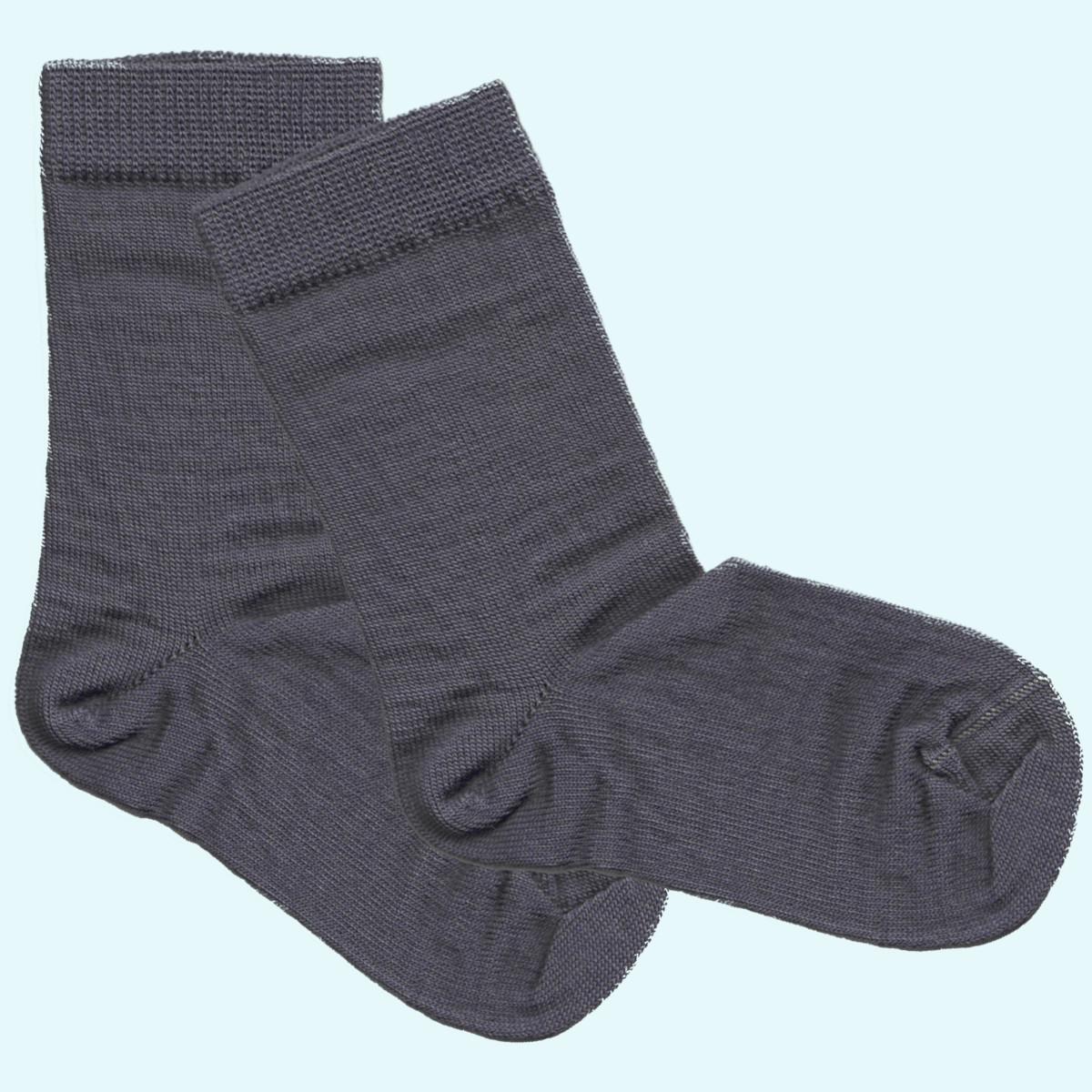 Zärtliche Kinder Socken aus Merinowolle von Grödo einfarbig Zärtliche Socken für Kinder aus Merinowolle von Grödo - einfarbig