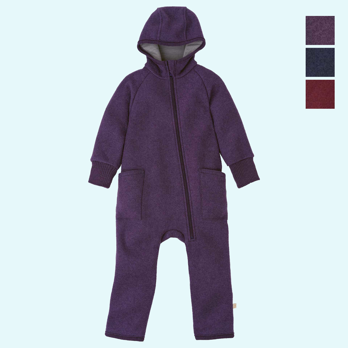 ZIPP-Overall von disana Wollwalk-Overall Walkanzug mit Reißverschluß aus kbT merino Schurwolle GOTS