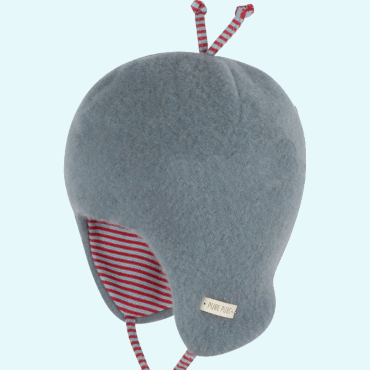 Kuschelig warme Baby Winter Mütze aus 100% Wollfleece von Pure Pure Warme Pure Pure Baby Mütze aus 100% Wollfleece gefüttert mit Bio Baumwolle - perfekt für Neugeborene & als Wintermütze