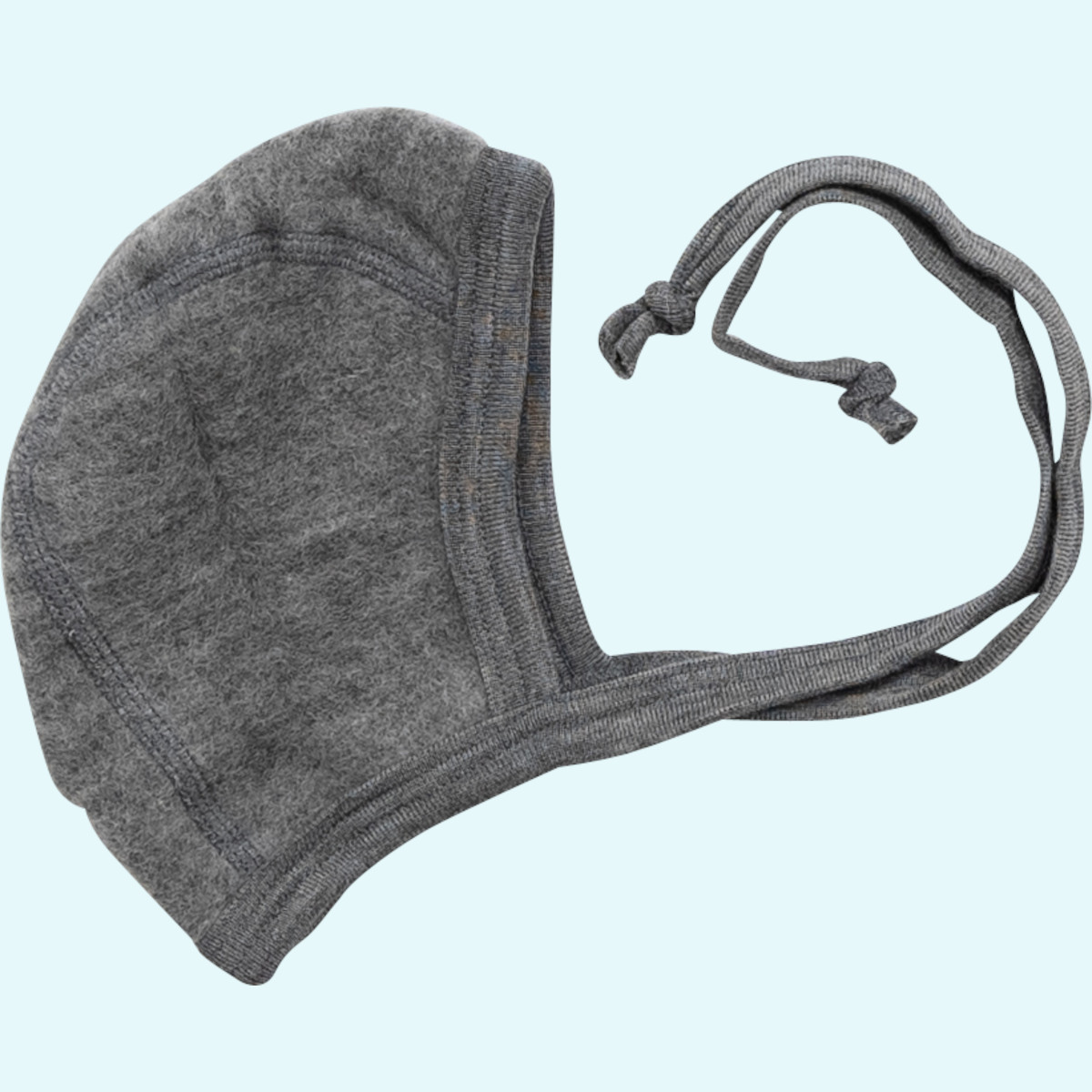 Weiches Lilano Baby Häubchen merino Schurwoll-Frottee-Plüsch Fluaschiges Lilano Baby Wollfrottee Häubchen - Erstlingsmütze aus BIO merino Schurwoll-Frottee-Plüsch - ideal im Winter GOTS