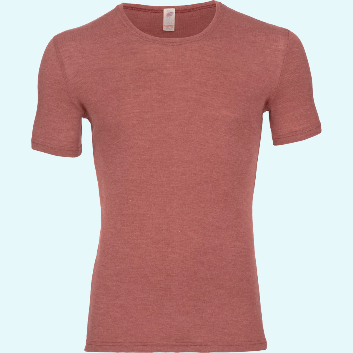 Damen Shirt kurzarm Wolle Seide farbig uni GOTS