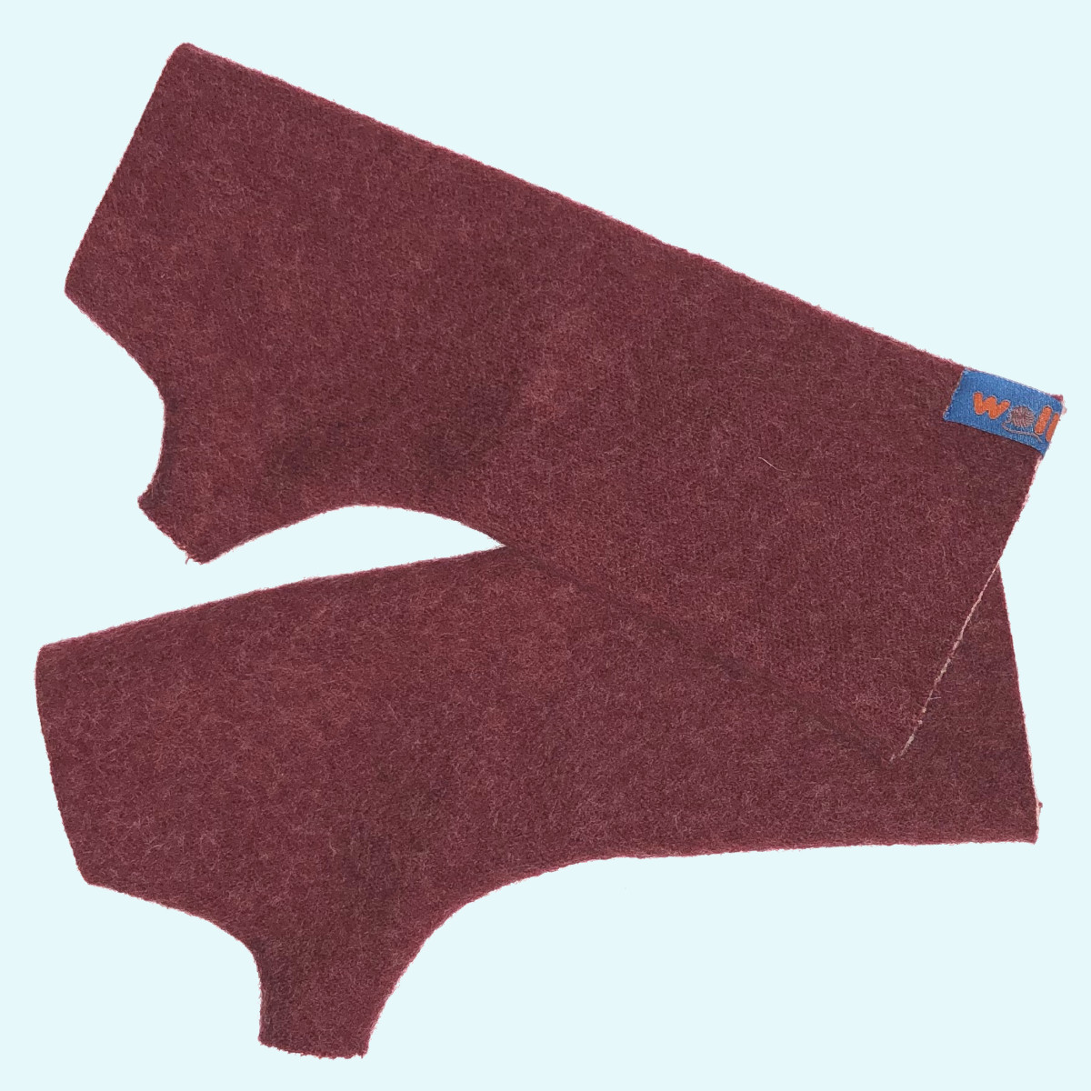 Warme doubleface Pulswärmer für Damen aus 100% Wollwalk von Wollkids