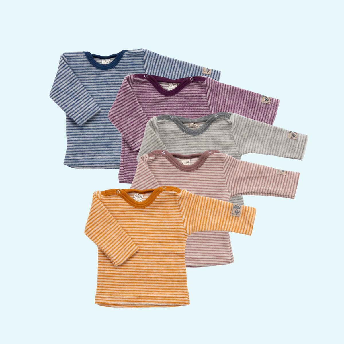 Warmer Lilano Baby & Kinder Pullover langarm aus BIO merino Schurwoll-Frottee-Plüsch