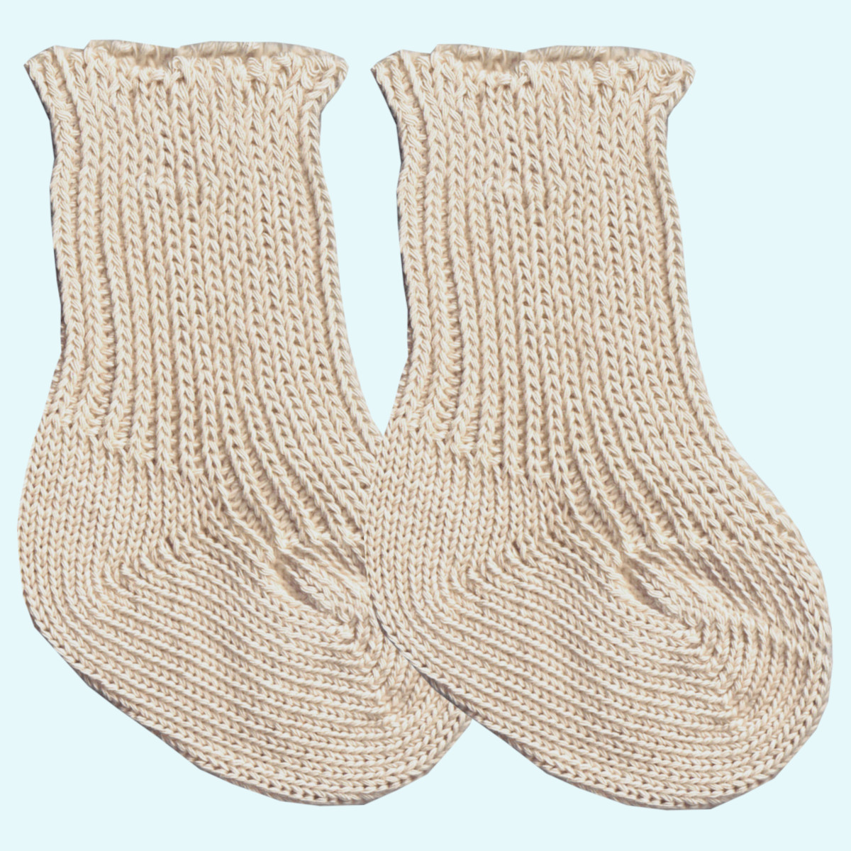 Warme Erstlingssocken aus reiner Bio Buamwolle - Grödo Warme Erstlingssocken aus reiner Bio Buamwolle von Grödo