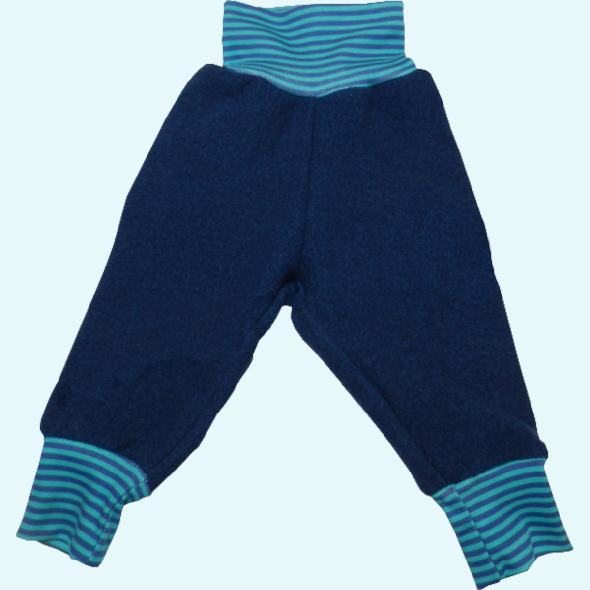Warme Wollkids Kinder Pumphose aus 100% Wollwalk & Bio Baumwolle blau Warme Wollkids Baby & Kinder Wollwalk Pumphose aus 100% Wolle & Bio Baumwolle - Farbe blau