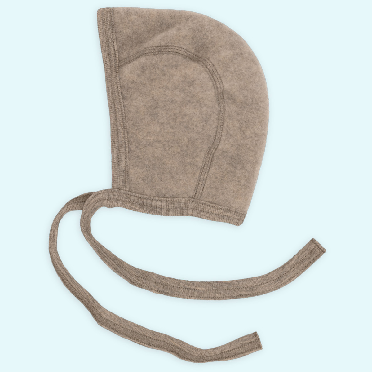 Engel Baby Mütze Wollfleece Baby Häubchen Wollfleece farbig uni IVN BEST