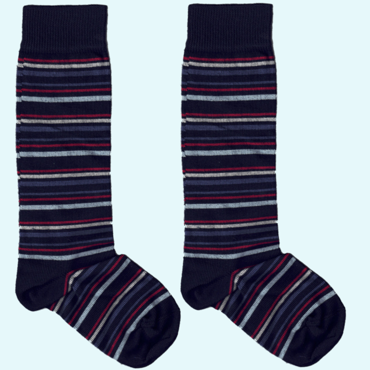 Zart & Cute - Kniestrümpfe für Kinder aus Bio Baumwolle - Grödo Zart & Cute - Kniestrümpfe geringelt für Kinder aus Bio Baumwolle von Grödo