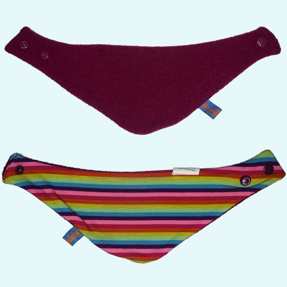 Warmes Wollkids Baby Walk Dreieckstuch aus 100% Wolle & Baumwolle Warmes Wollkids Baby & Kinder Wollwalk Halstuch Dreieckstuch gefüttert aus 100% Wolle & Baumwolle für den Winter