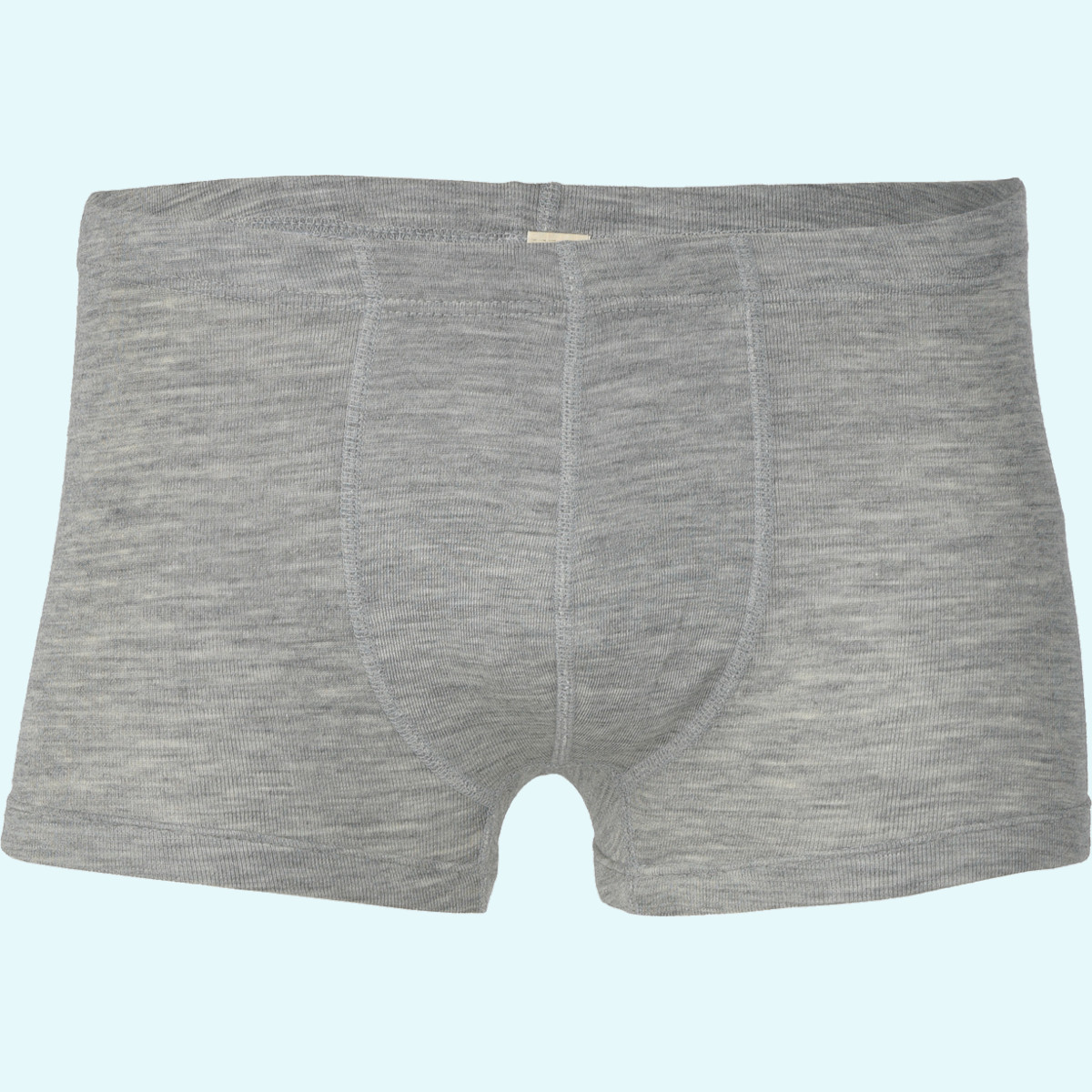 Herren Shorts Wolle Seide grau GOTS
