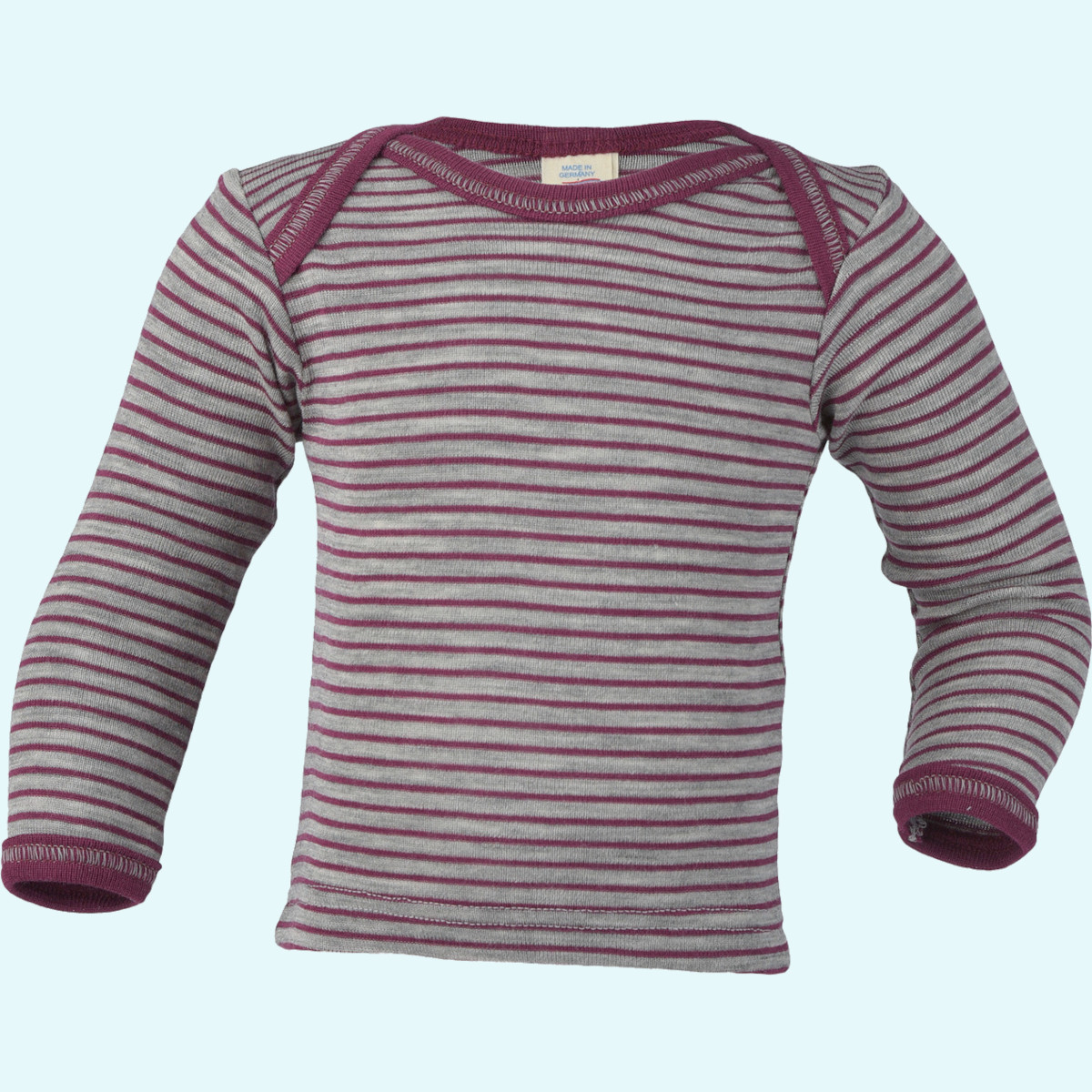 SALE - Baby langarm Schlupfhemd Merino wolle Seide Engel SALE - Baby langarm Schlupfhemd eisvogel & orchidee von Engel aus BIO merino Schurwolle/Seide - ideal im Sommer & Winter GOTS