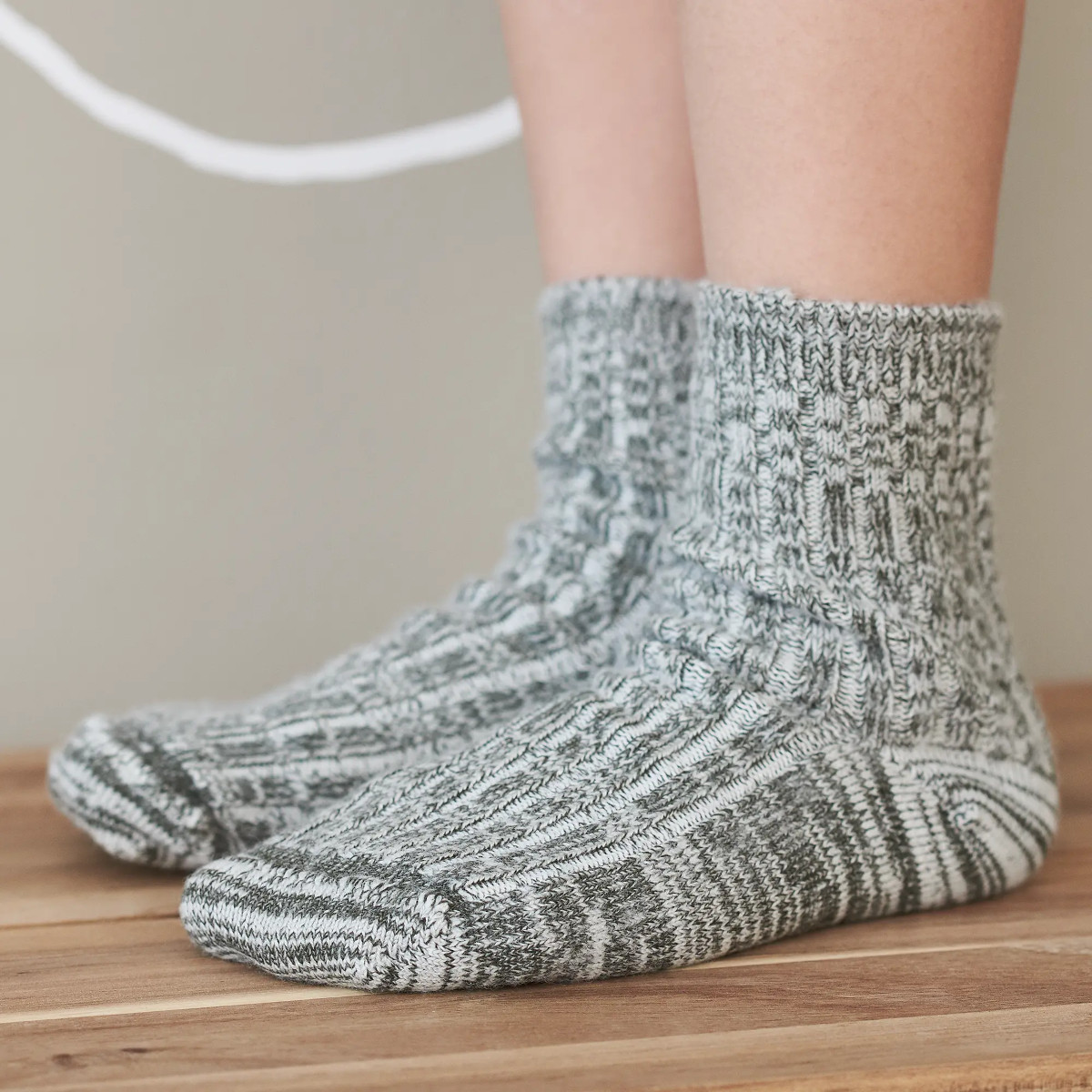 Dicke Wintersocken im Norweger-Strick für Kinder aus Merino Schurwolle  - GOTS