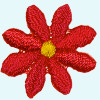 Blume: 20mm rot/gelb