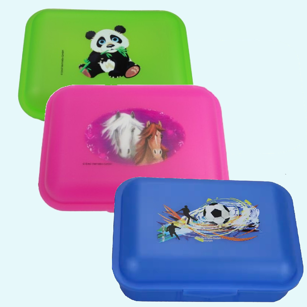 Emil Kinder Schul-Brotdose mit Trennsteg BPA-free Emil Kinder Pausen-Brotbox/Brotdose/Frühstücksdose BPA-free mit Trennsteg für Kindergarten & Schule