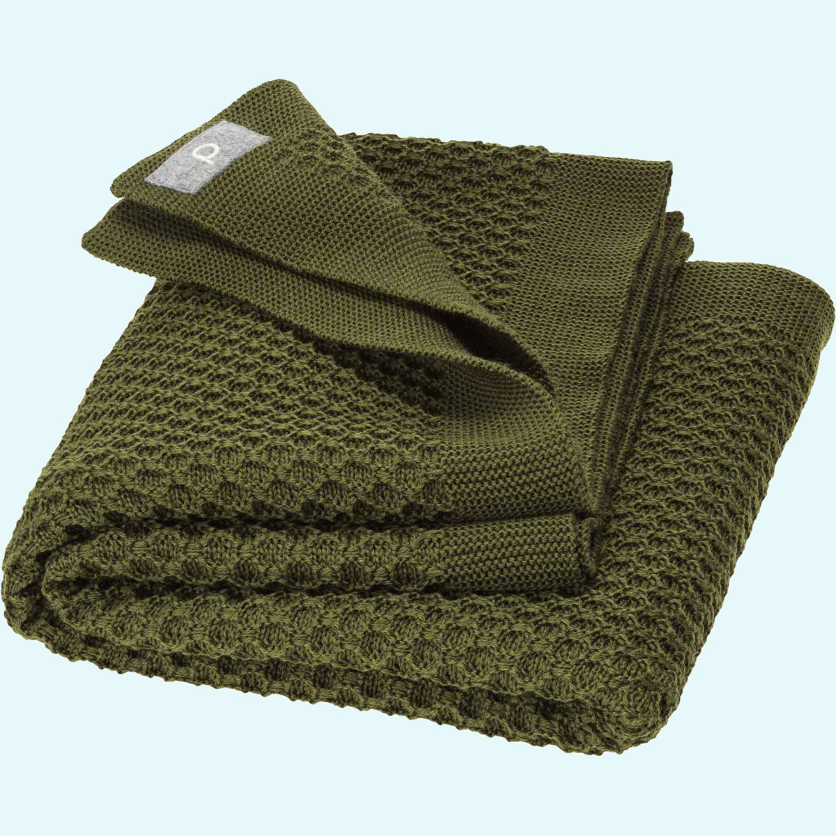 Warme disana Strick-Kuscheldecke für Erwachsene Merino-Schurwolle Große warme disana Erwachsenen Waben-Strick-Kuscheldecke 135x200 aus BIO merino Schurwolle - Winter-Decke GOTS