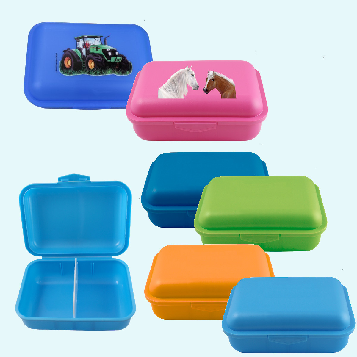 Schöne Emil Kinder BIO Pausen-Brotdose mit Trennsteg Emil Kinder BIO Schulbrotdose/Brotbox/Frühstücksdose mit Trennsteg auch für den Kindergarten