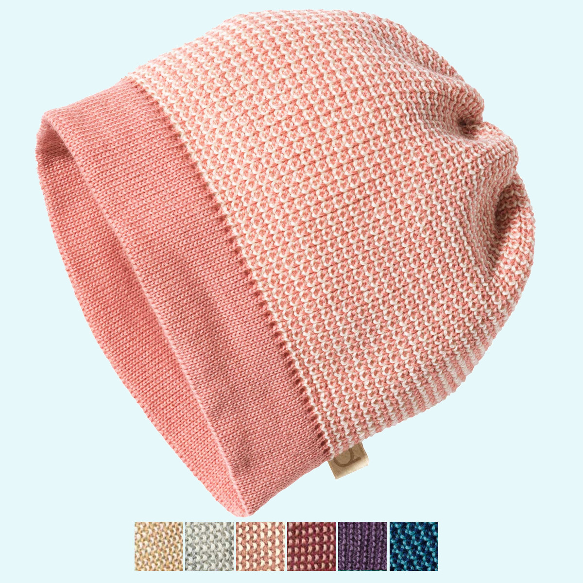 Kuschelwarme disana Winter Strick-Beanie Mütze aus BIO merino Schurwolle GOTS