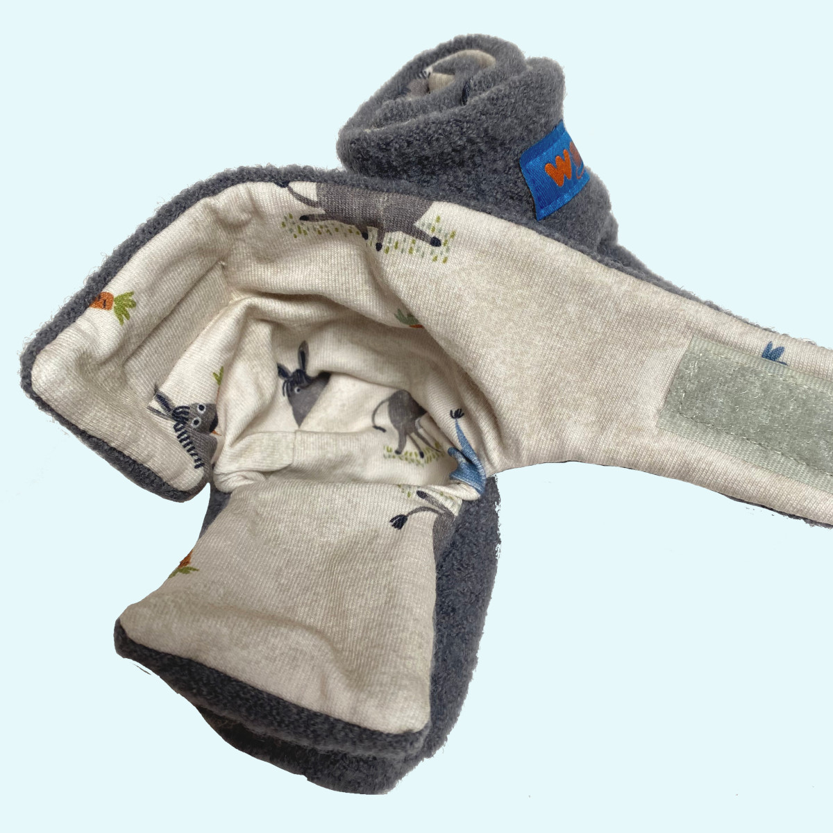 Warme Wollkids Babystiefel Klettstiefel aus 100% Wollwalk mit Baumwollfutter für Babys