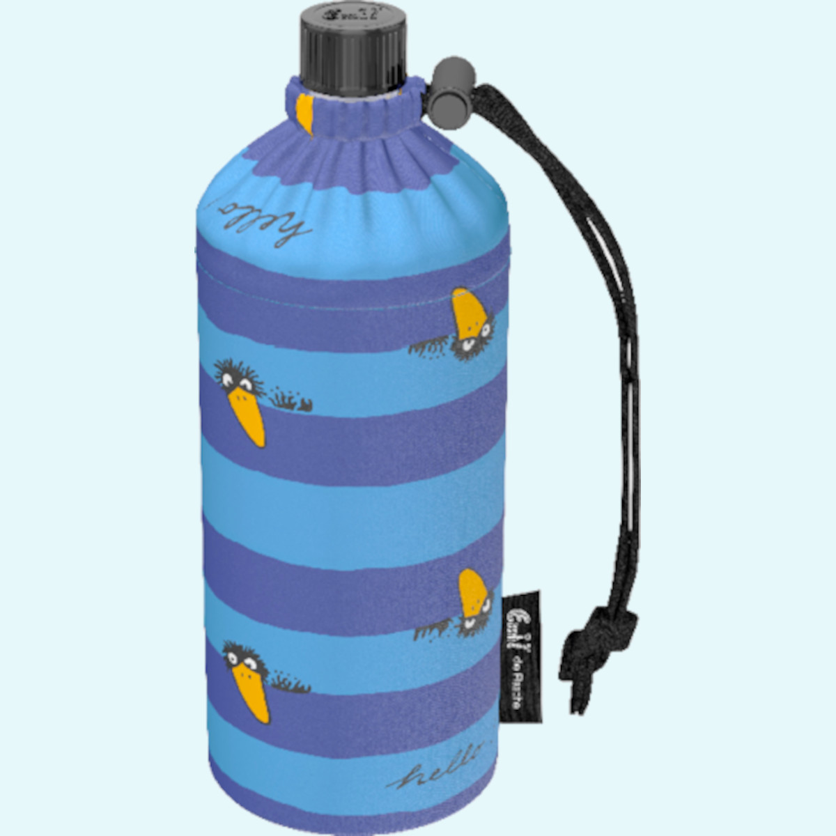 Emil Kinder Trinkflaschen mit Blume des Lebens Schule Emil die Flasche - Kinder Glas-Trinkflaschen für die Schule mit Blume des Lebens & Isolier-Behälter - Die gesunde Trinkflasche