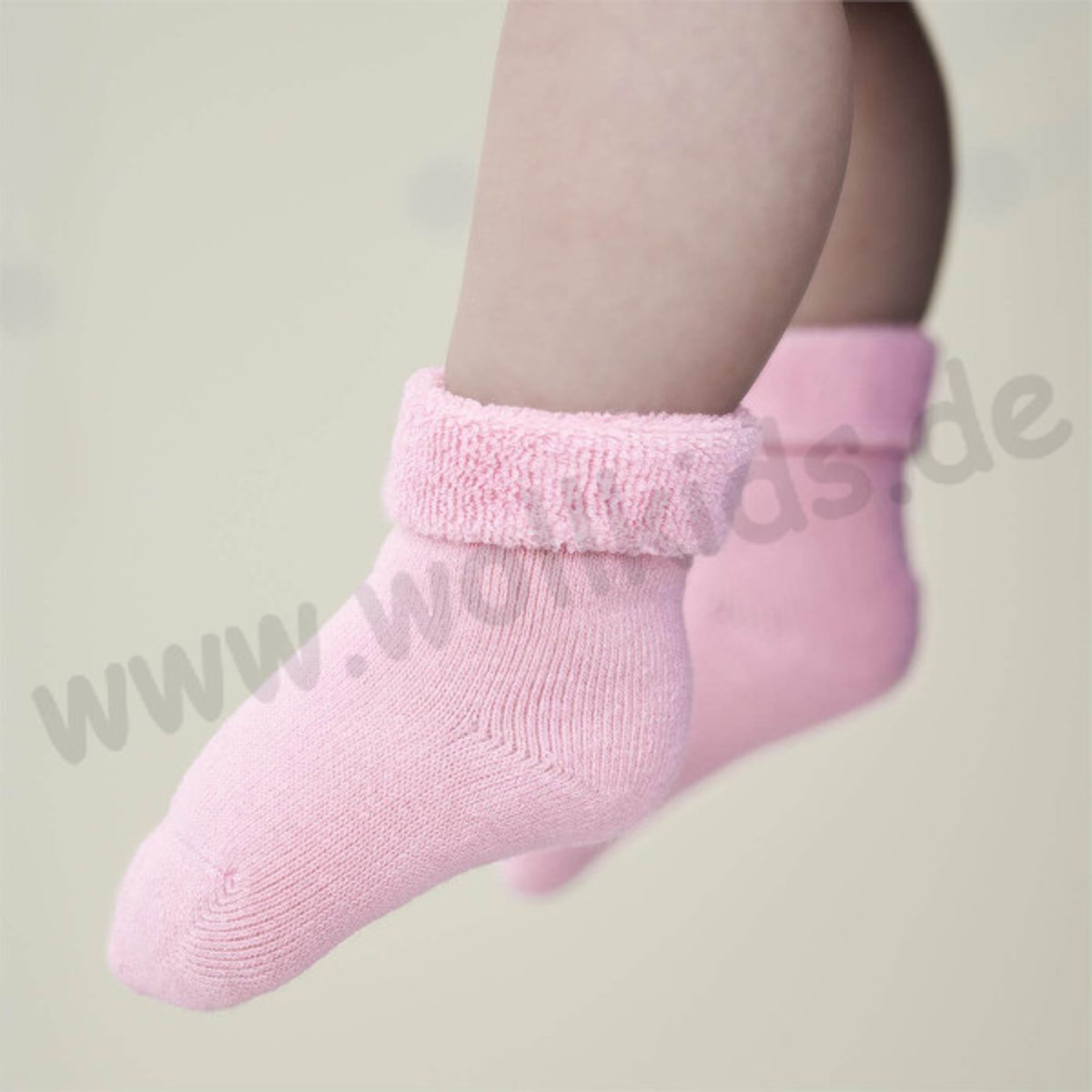 Kuschelweiche Baby Frottee-Plüschsocken aus reiner BIO Baumwolle 2er Pack von Livingcrafts