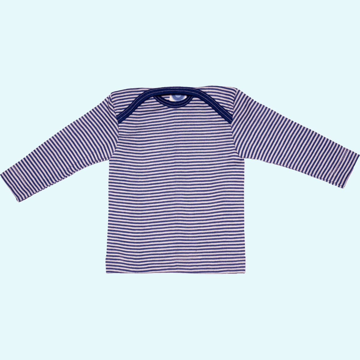 Kuscheliges Cosilana Baby Schlupfhemd Merinowolle Seide Baby langarm Schlupfhemd-Shirt geringelt von Cosilana aus BIO merino Schurwolle/Seide - ideal im Winter & bei empfindlicher Haut GOTS